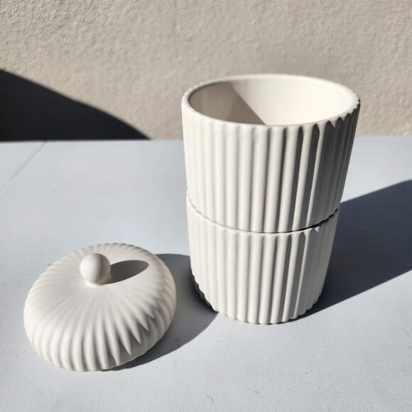 New 3 Piece Bathroom Canisters Containers Storage Canister Toiletries Personal H - Picture 4 of 15